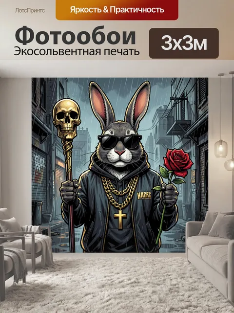300 × 300 см · Экосольвентная печать