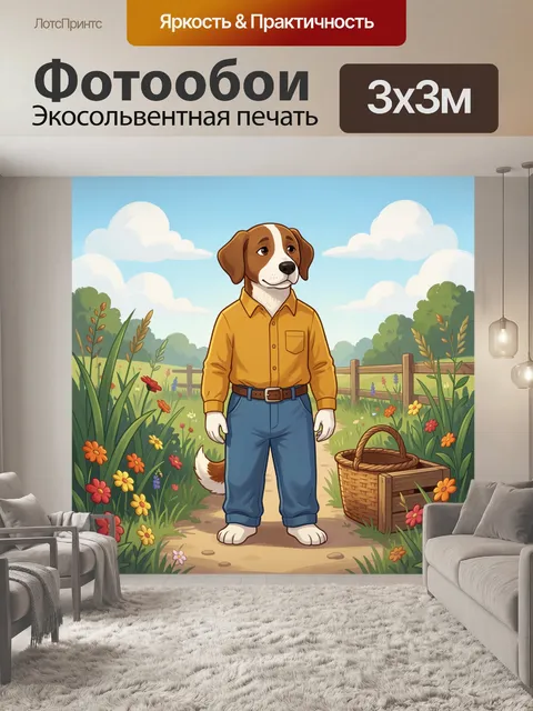 300 × 300 см · Экосольвентная печать