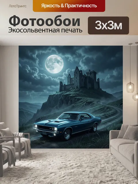 300 × 300 см · Экосольвентная печать