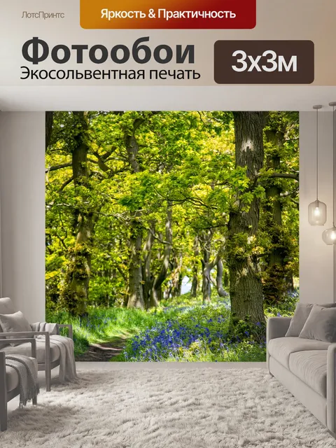 Фотообои Зеленый лес