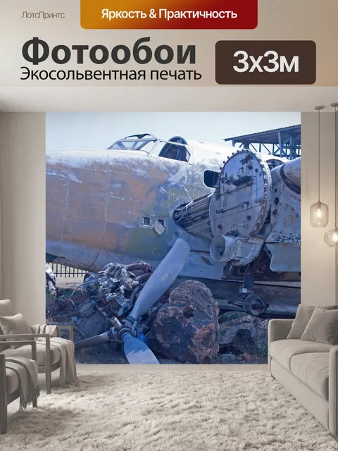 Фотообои вид инсценированного крушения