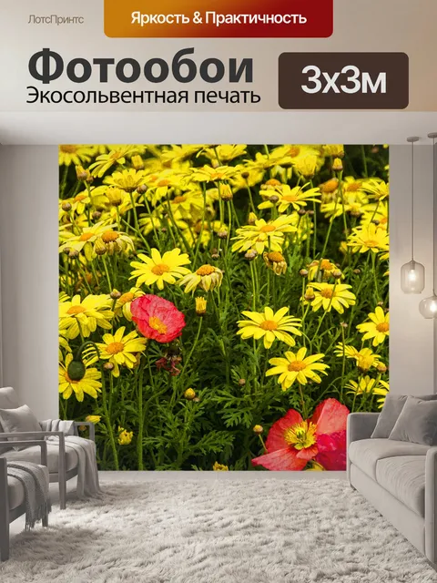 Фотообои Даси и маки