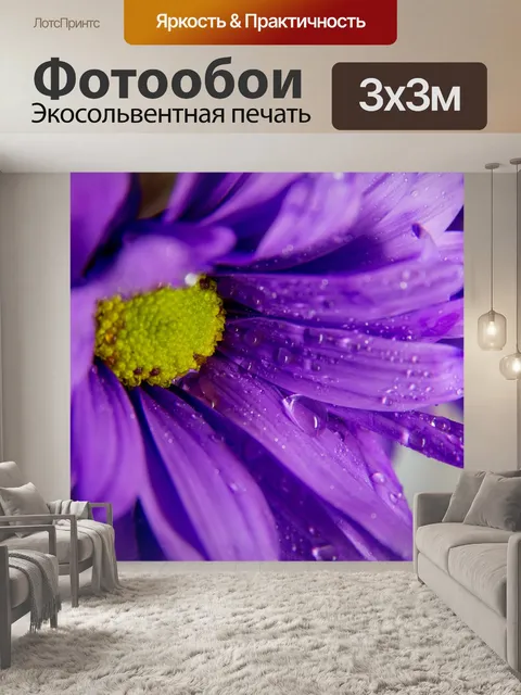 Фотообои Фиолетовый цветок