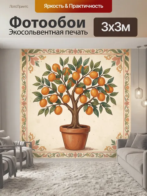300 × 300 см · Экосольвентная печать