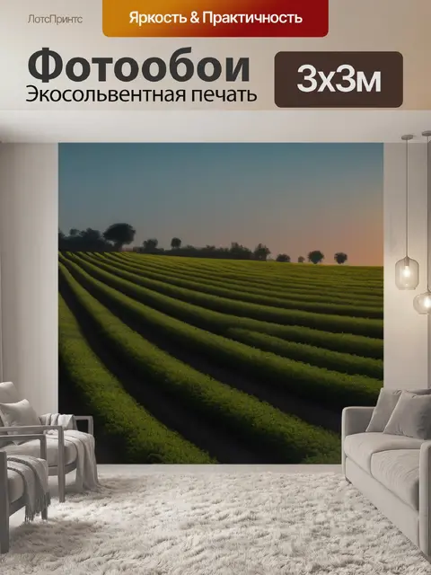 Фотообои рассвет с играми света и тени