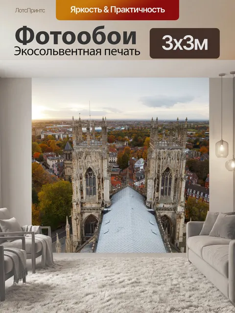Фотообои Йорк сверху