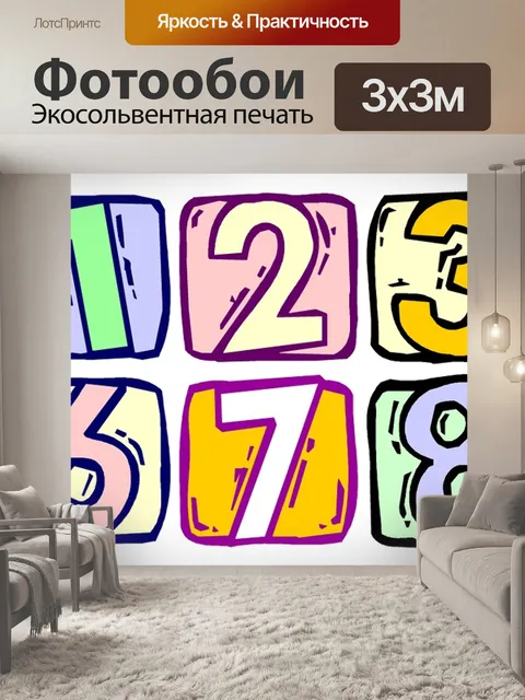 Фотообои Числа