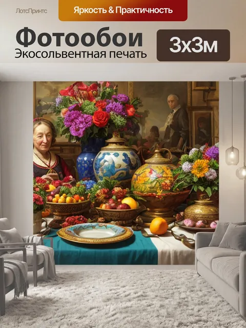 Фотообои натюрморт с изображением людей