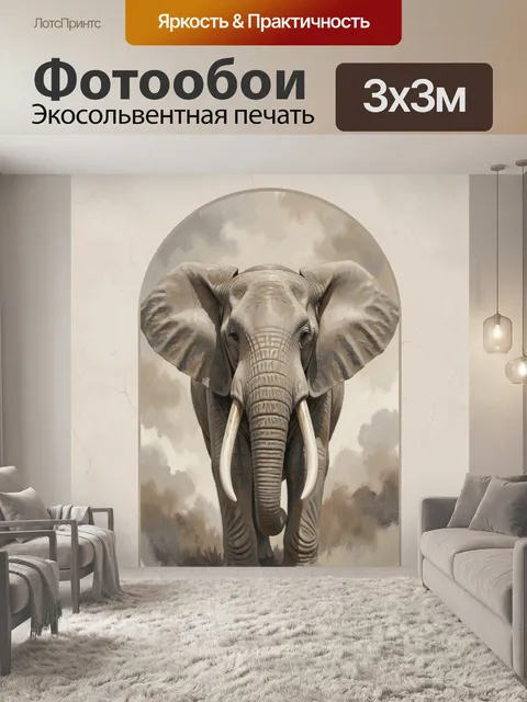 300 × 300 см · Экосольвентная печать