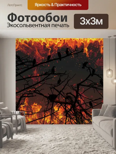 Фотообои Пожарные бакланы