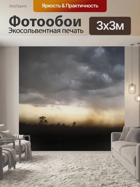 Фотообои сильный шторм пыли