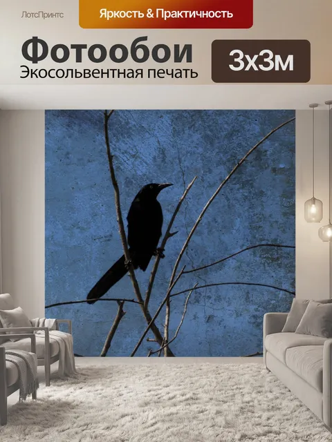 Фотообои Черная птица