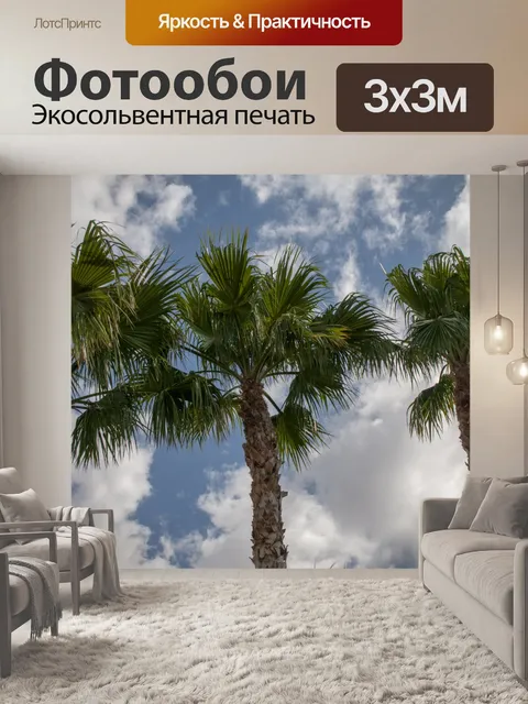 Фотообои Пальмовые деревья и голубое небо