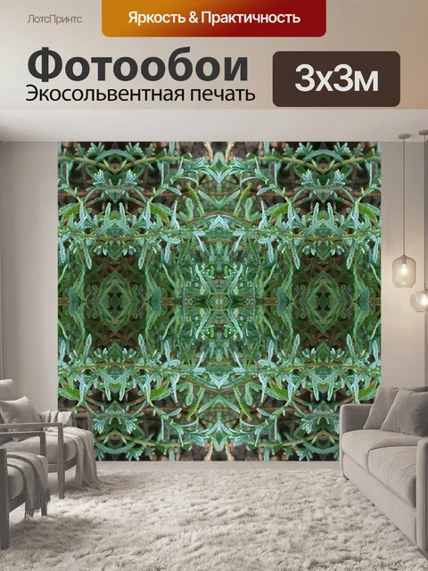 Фотообои лаванды листва обои