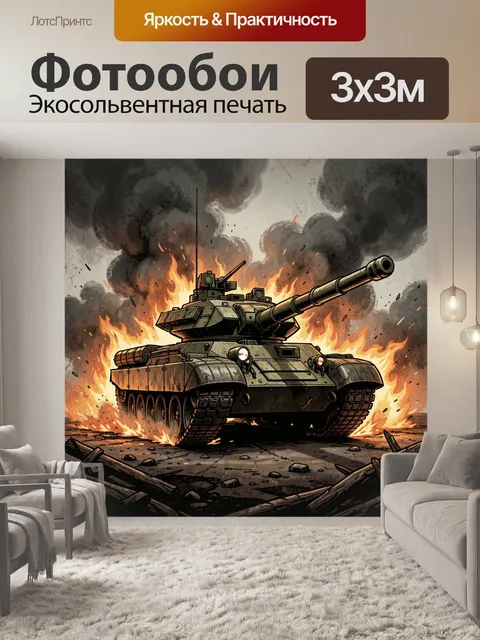 300 × 300 см · Экосольвентная печать