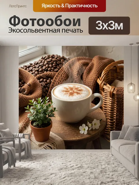 Фотообои Уютный кофейный натюрморт