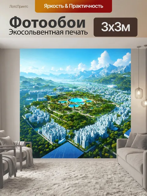 Фотообои природа в стиле футуристический