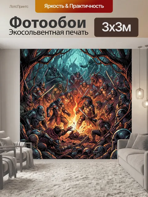 300 × 300 см · Экосольвентная печать