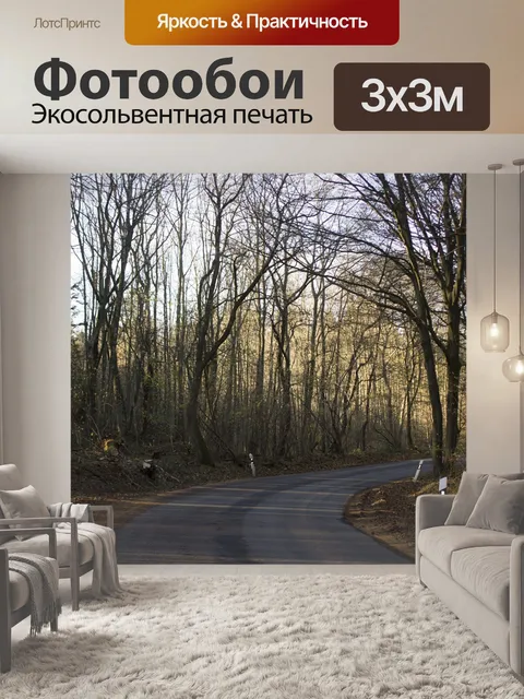 Фотообои Кривая дорога