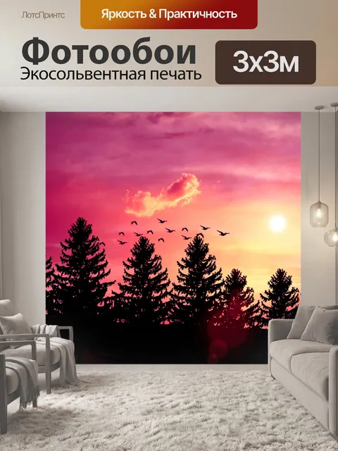 Фотообои Лесной солнечный свет