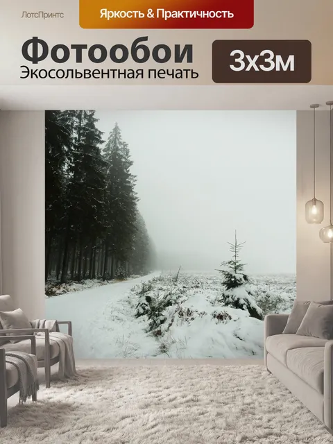 Фотообои Снег