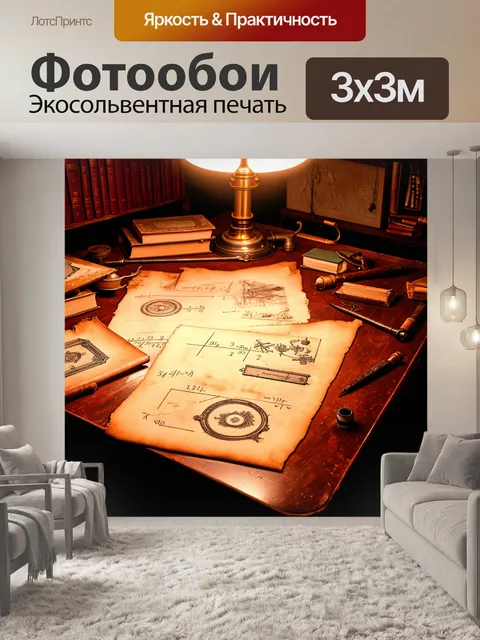 Фотообои старинный чертежный стол