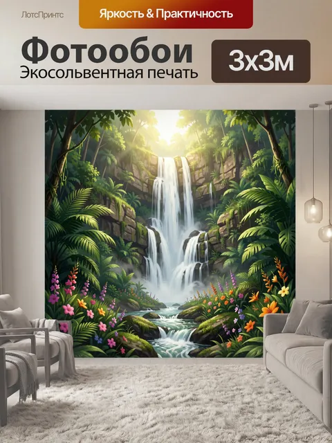 300 × 300 см · Экосольвентная печать