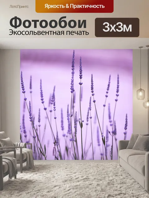 Фотообои лаванда