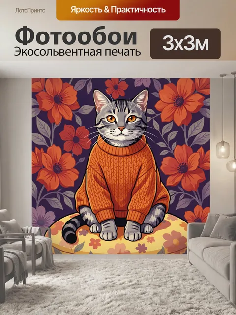 300 × 300 см · Экосольвентная печать