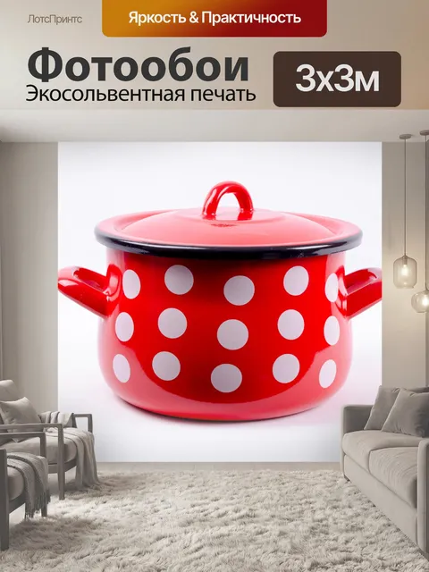 Фотообои Красный горшок