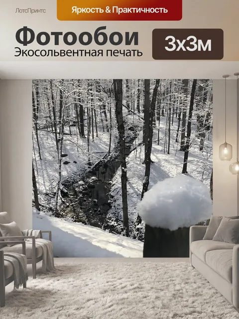 Фотообои Снег