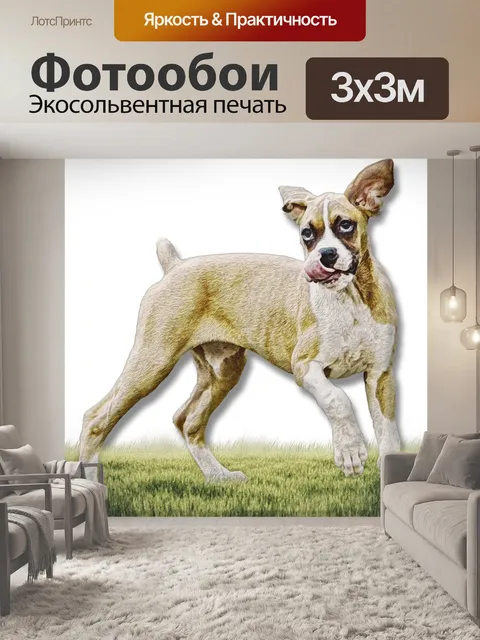 Фотообои Щенок играет