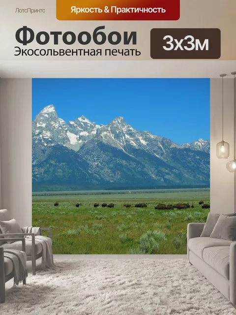 Фотообои Гранд тетон национальный парк