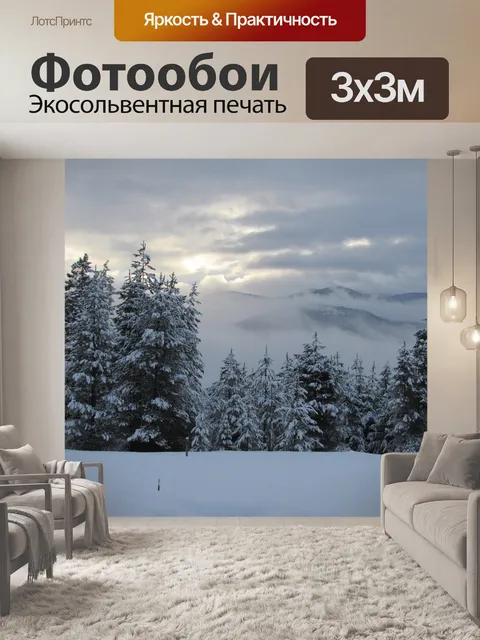 Фотообои Снег