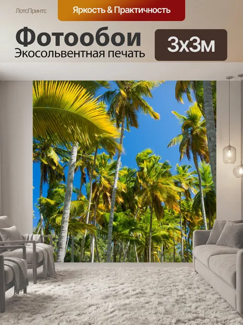 Фотообои Тропические деревья пальмы