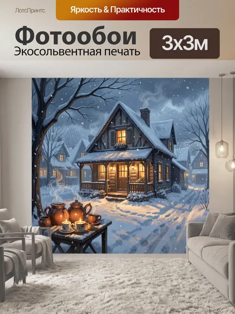300 × 300 см · Экосольвентная печать