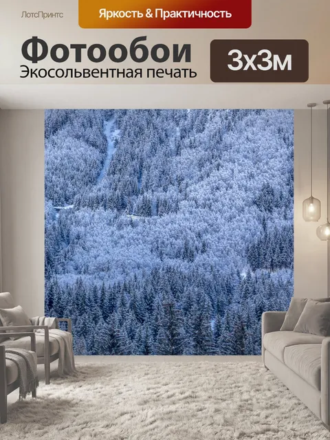 Фотообои Лес зимой