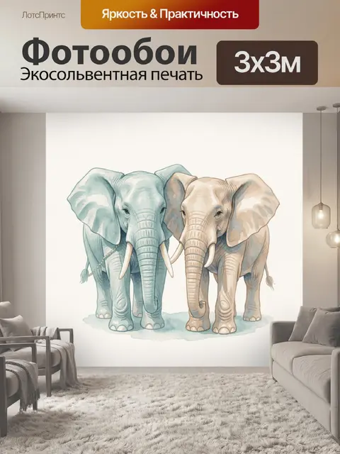 300 × 300 см · Экосольвентная печать