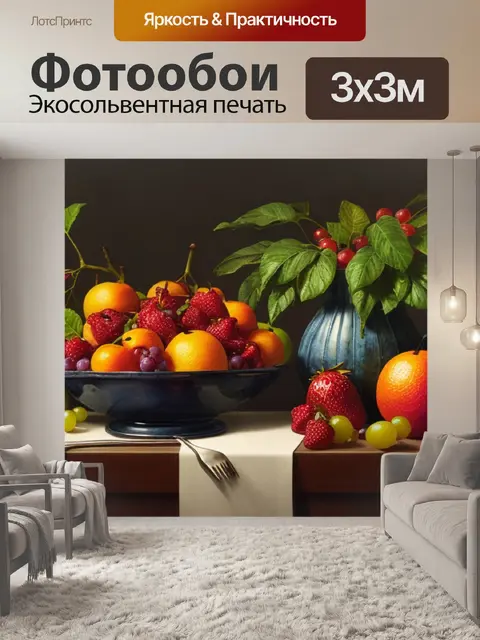 Фотообои натюрморт с фруктами фото