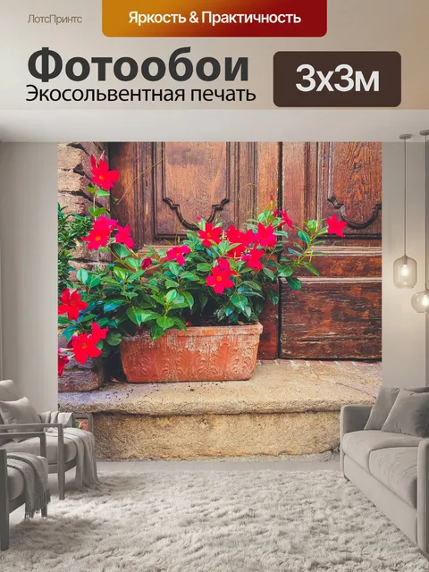 Фотообои Цветы на пороге