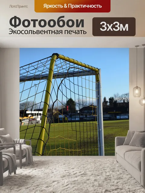 Фотообои футбольное поле