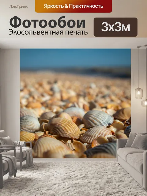Фотообои Море, азовское море, ракушки