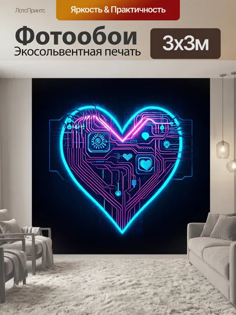 Фотообои фантастическая иллюстрация в стиле киберпанк