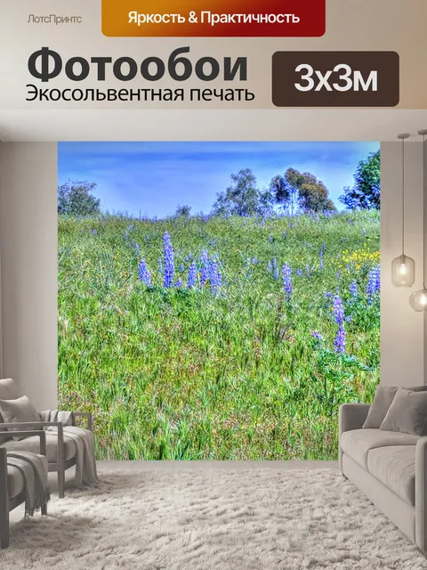 Фотообои Цветочные поля