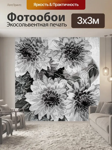 Фотообои хризантема