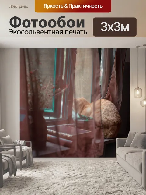 Фотообои Кошка