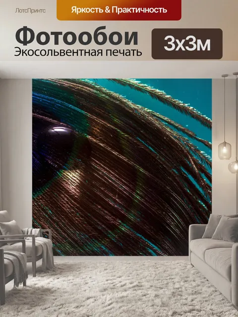 Фотообои Павлинье перо