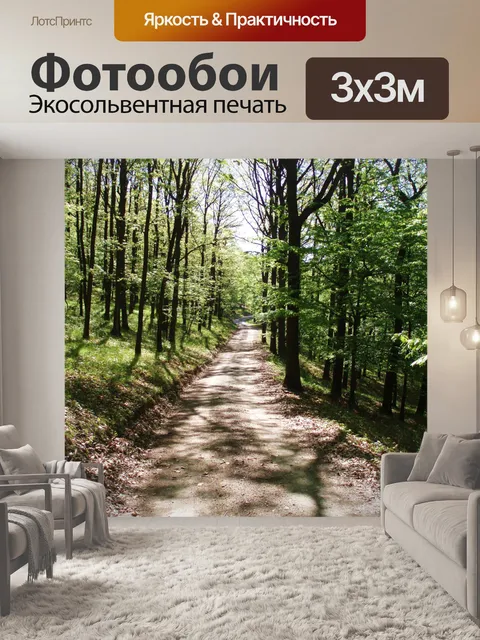 Фотообои Лесная дорога