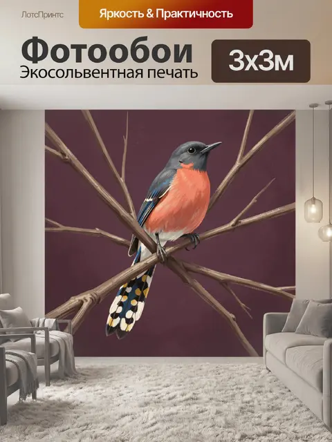 300 × 300 см · Экосольвентная печать