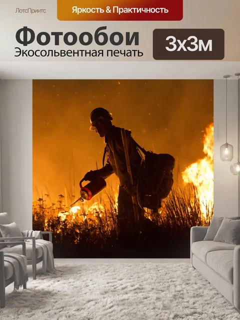 Фотообои Пожарный